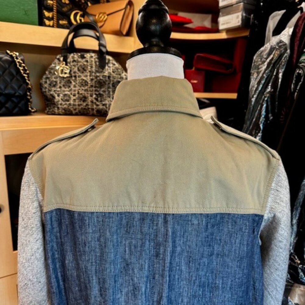 Alexander Wang Colorblock Pattern Utility Jacket … - image 7